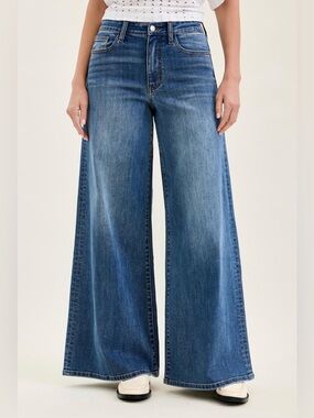 Judy Blue High Waist Palazzo Jeans Wide Leg Denim🛍️